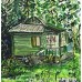 Country House and Garden – Original Ukrainian Landscape Painting by Marina Stognieva